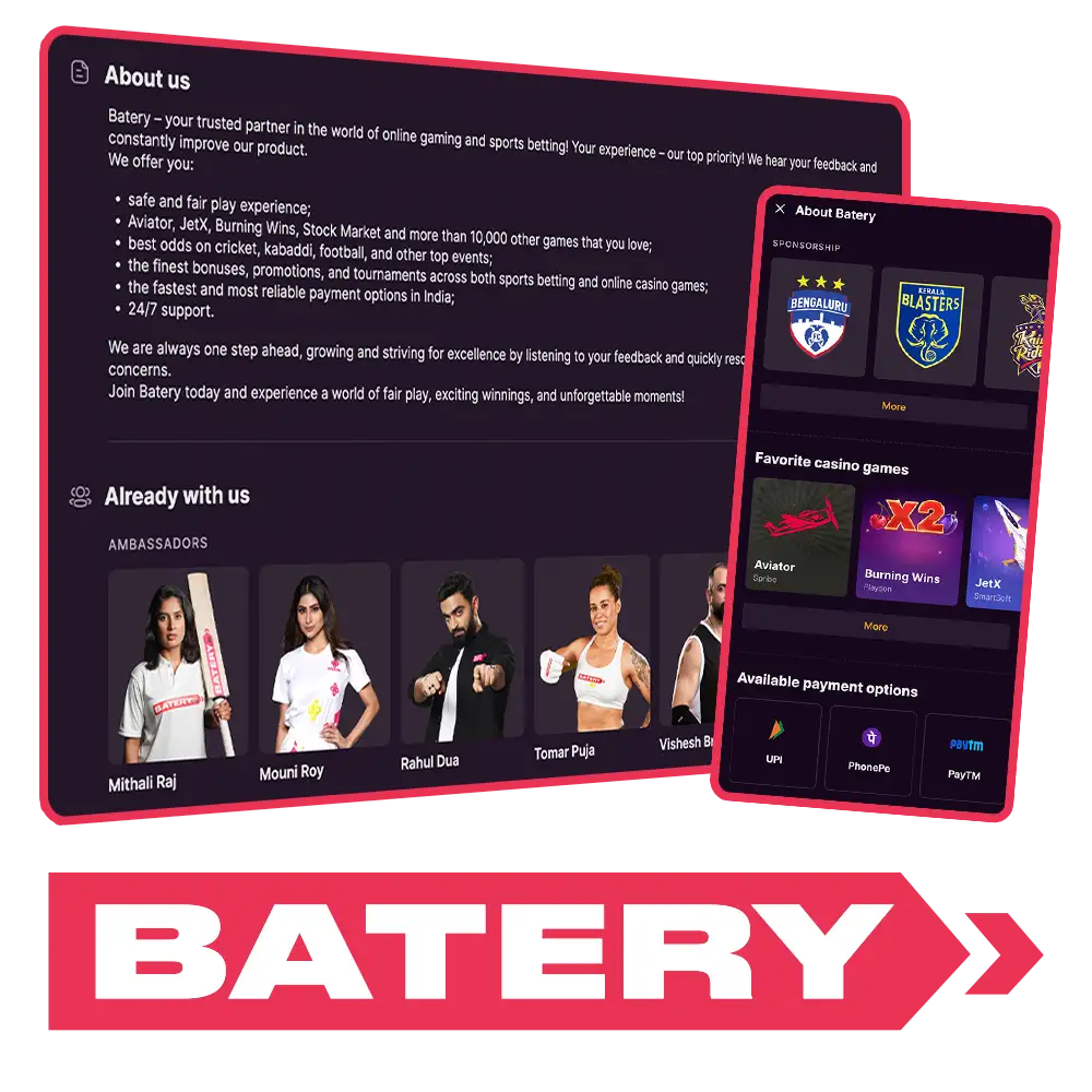 Learn more about Batery and why players choose it.