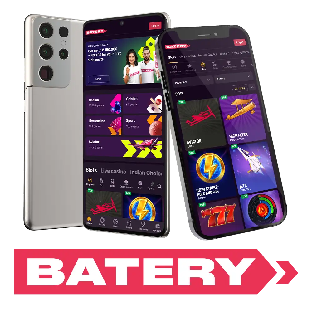 Download the Batery mobile app and play anywhere.