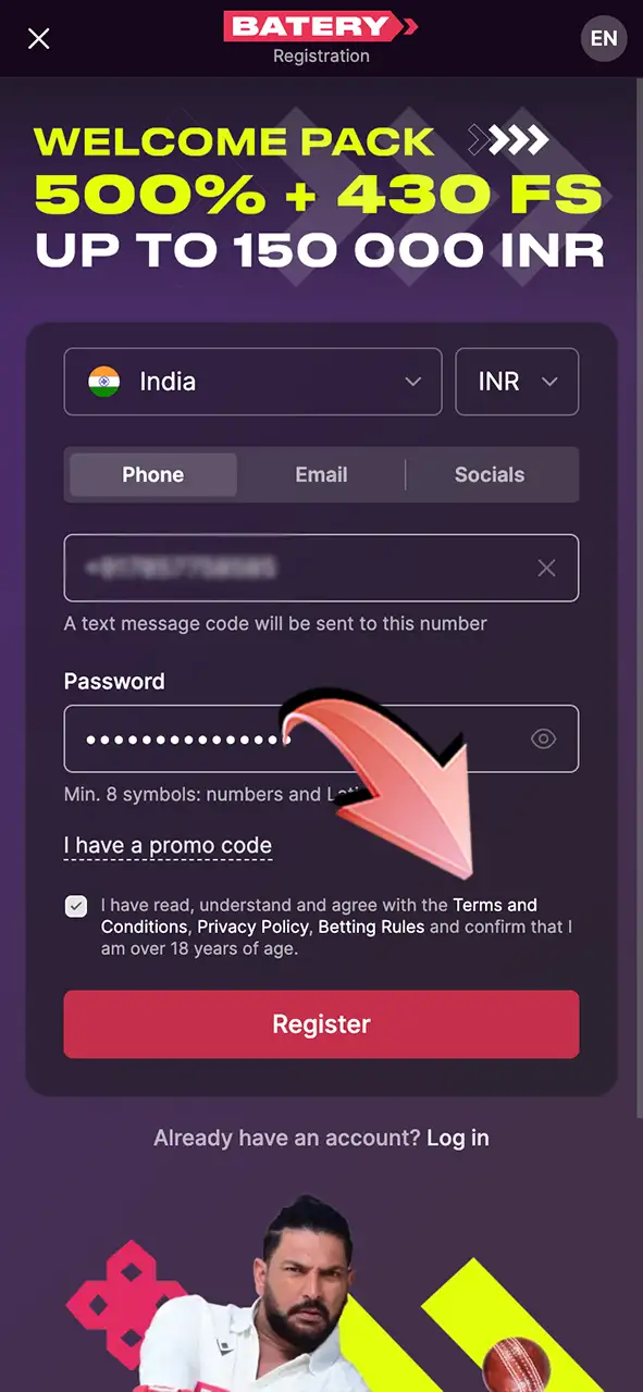 Read the rules and play responsibly on Batery.