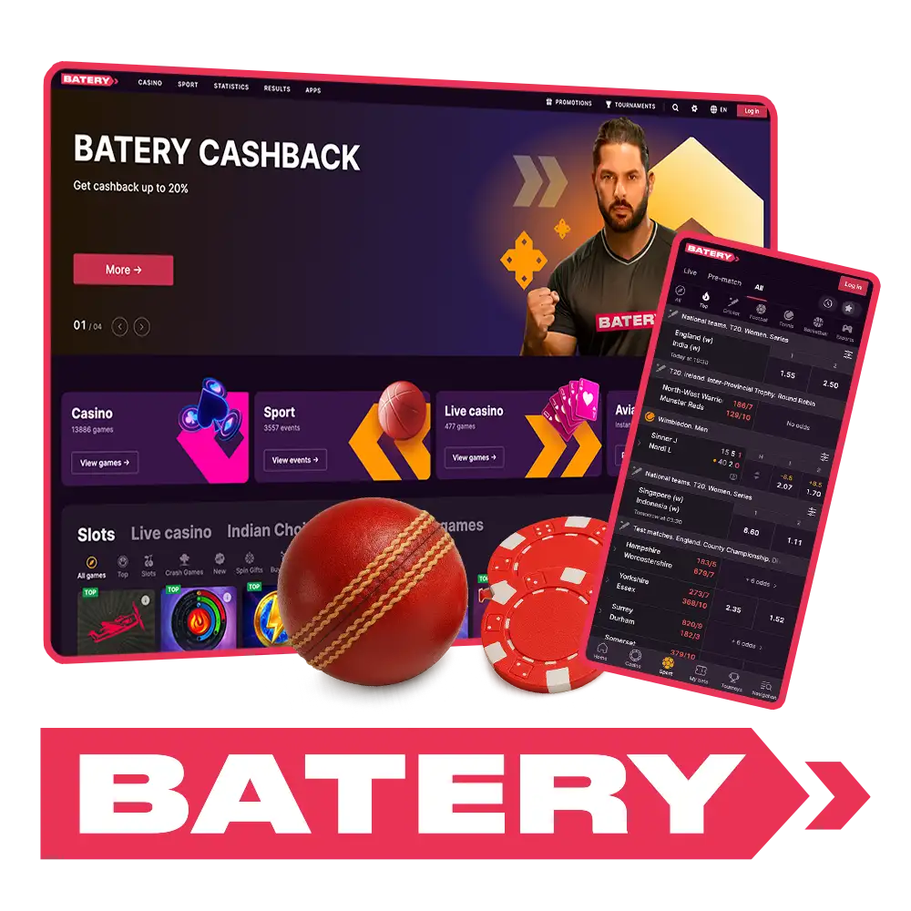 Visit the official Batery India website for betting and online casino.