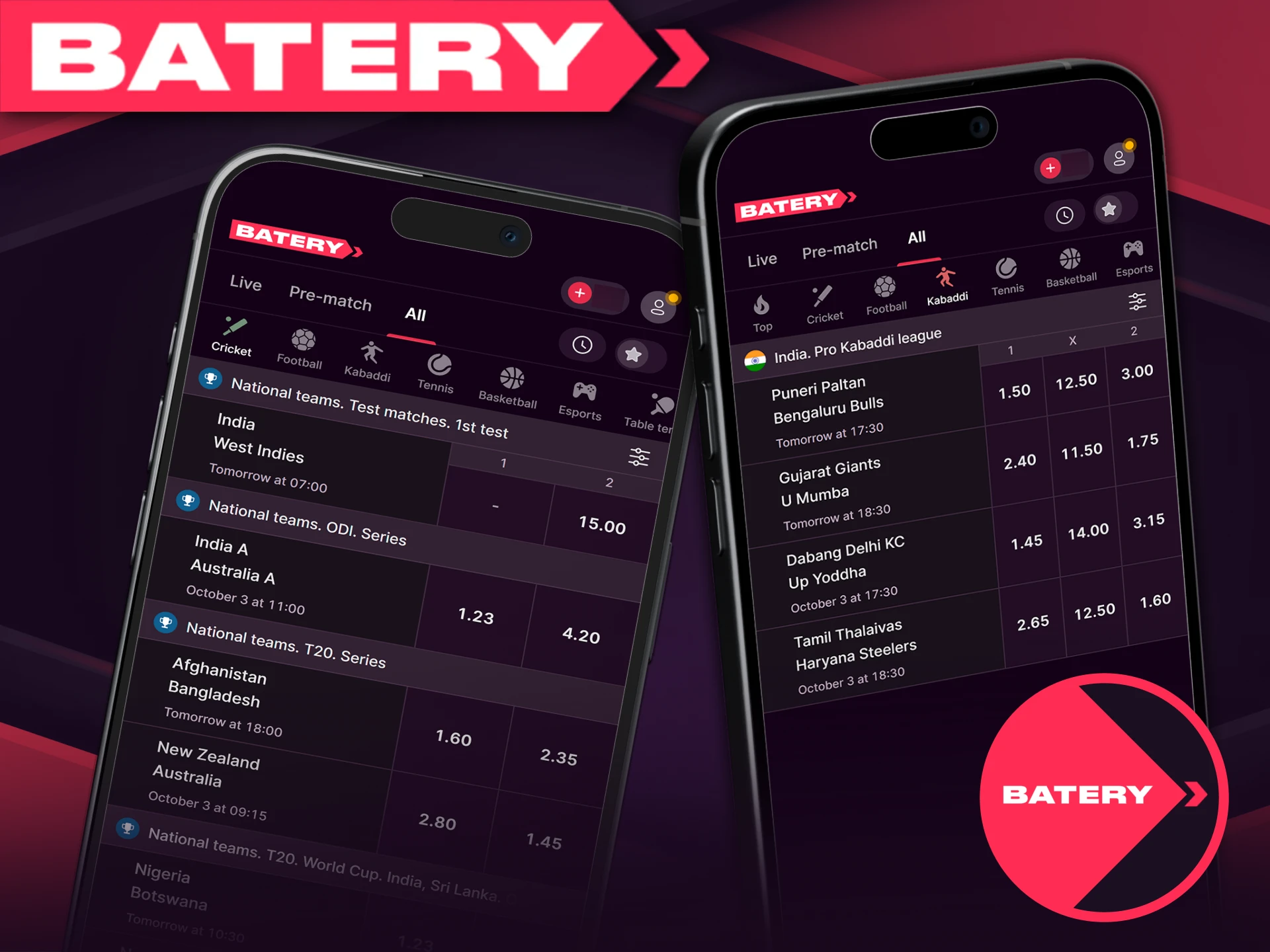 On Batery, you'll find a wide range of popular games, allowing you to choose the ones that suit your preferences.