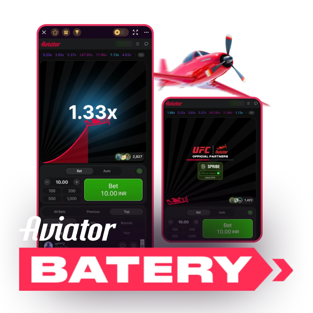 Play Aviator on Batery and have fun.