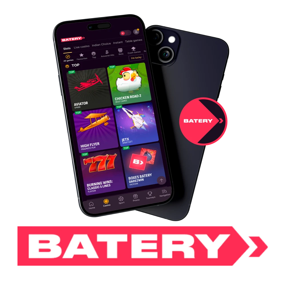 Play at Batery Casino and have fun.